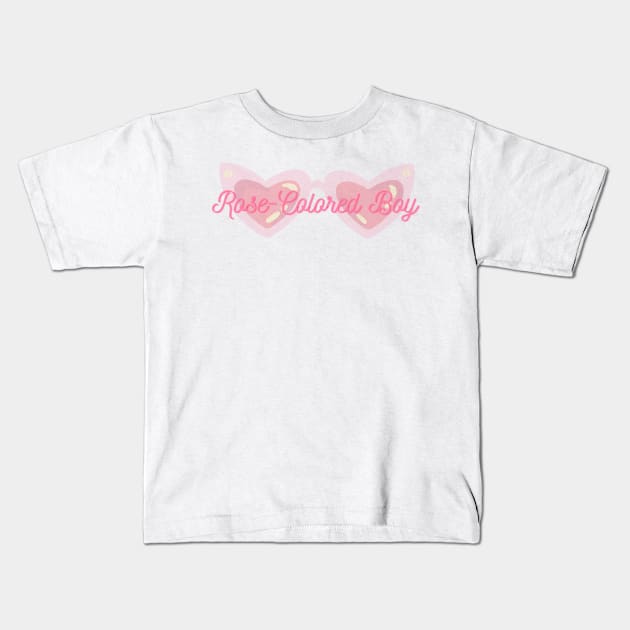 Rose Colored Kids T-Shirt by RexieLovelis